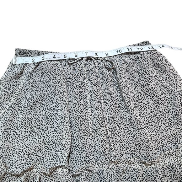 Women's Sienna Sky Black‎ and White Ruffled Tier Mini Skirt Size Medium - Picture 2 of 4